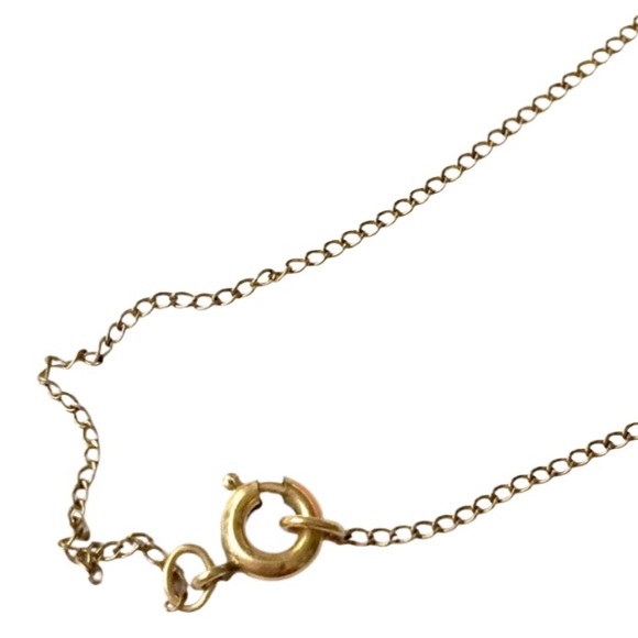 Vintage 1940s 12k Gold Filled onyx necklace - Picture 4 of 4